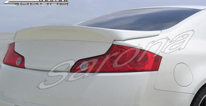 Custom Infiniti G35 Coupe Trunk wing  Trunk Wing (2003 - 2007) - $289.00 (Manufacturer Sarona, Part #IF-025-TW)